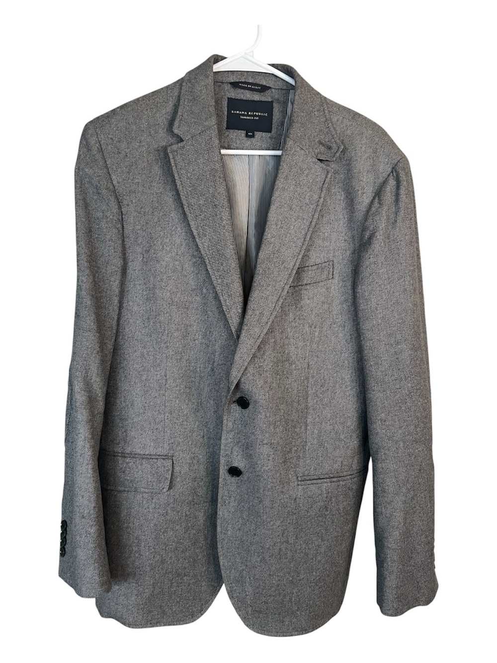 Banana Republic Tailored Men's Heather Gray Two-Button Sport Coat